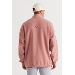 Bluza de trening cu fermoar scurt si maneci cazute