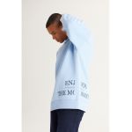 Bluza de trening supradimensionata cu imprimeu text