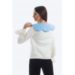 Bluza din amestec de bumbac cu guler Peter Pan