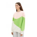 Bluza de trening cu decolteu la baza gatului si maneci cazute