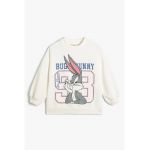 Bluza de trening din amestec de bumbac cu model cu desene si text
