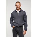 Bluza de trening polo cu fenta cu fermoar Alludiap