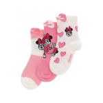 Set de sosete cu imprimeu Minnie Mouse - 3 perechi