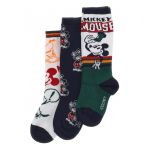 Set de sosete lungi pana la genunchi - cu imprimeu Mickey Mouse- 3 perechi