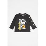 Bluza cu decolteu la baza gatului si imprimeu