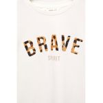 Bluza de bumbac cu imprimeu Spirit