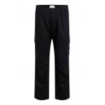Pantaloni cargo cu croiala dreapta si talie elastica