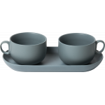 Set de 2 boluri si tavita gri - Bitossi | Bitossi