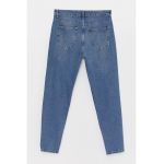 Blugi slim fit cu aspect decolorat
