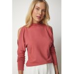 Bluza cu umeri decupati