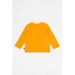 Bluza de bumbac cu decolteu la baza gatului