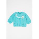 Bluza de trening cu decolteu la baza gatului - din amestec de bumbac