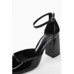 Pantofi lacuiti de piele ecologica Fina