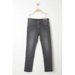 Blugi slim fit cu aspect decolorat