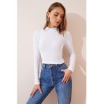 Bluza crop cambrata