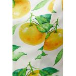 Bluza crop cu imprimeu cu fructe