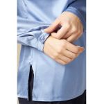 Bluza de satin cu slituri laterale