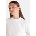 Bluza de trening cu decolteu la baza gatului si maneci cazute