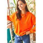 Bluza de trening lejera cu decolteu la baza gatului