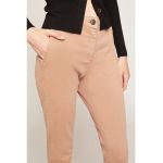 Pantaloni crop cu talie inalta