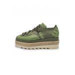 Pantofi casual wedge de piele Monstera
