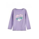 Bluza din amestec de bumbac cu logo