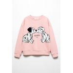 Bluza sport cu imprimeu cu desene animate Happy