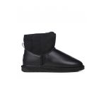 Ghete slip-on de piele si piele intoarsa