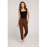 Pantaloni sport crop de bumbac