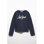 Bluza din bumbac cu maneci cazute Bee D