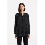 Bluza stratificata cu fenta cu nasturi