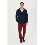 Pantaloni de trening din amestec de bumbac cu logo brodat