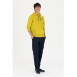 Pantaloni de trening din amestec de bumbac cu logo brodat