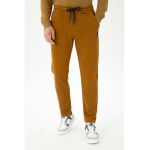 Pantaloni de trening din amestec de bumbac cu logo brodat