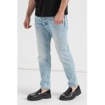 Blugi conici cu aspect decolorat