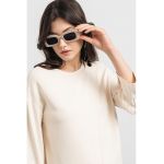 Bluza asimetrica cu maneci 3/4