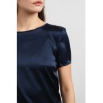 Bluza de matase cu maneci scurte Zena