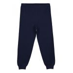 Pantaloni de trening conici uni cu insertii elastice pe glezne