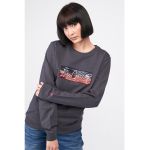 Bluza de trening cu aplicatii de paiete