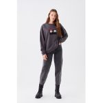 Bluza de trening cu imprimeu Mickey&Minnie Mouse