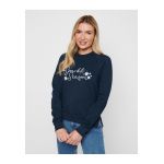 Bluza de trening cu imprimeu text Icicle
