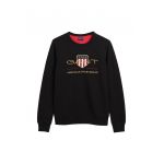 Bluza de trening cu decolteu la baza gatului si logo brodat