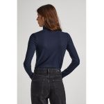 Bluza slim fit cu guler inalt Deborah