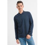 Bluza polo cu fenta cu fermoar