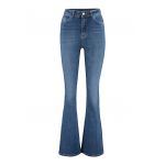 Blugi bootcut cu talie inalta