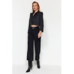 Blugi capri kick-flare