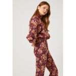 Bluza de trening crop cu guler inalt