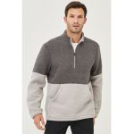 Bluza de trening cu fenta cu fermoar