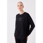 Bluza de trening cu imprimeu textil