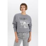 Bluza de trening lejera cu imprimeu grafic